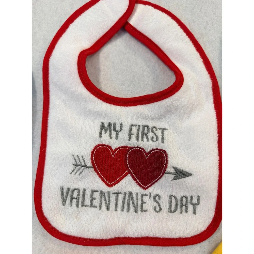Set of 7 My First Holiday Baby Bibs Christmas Halloween Easter Birthday Unisex